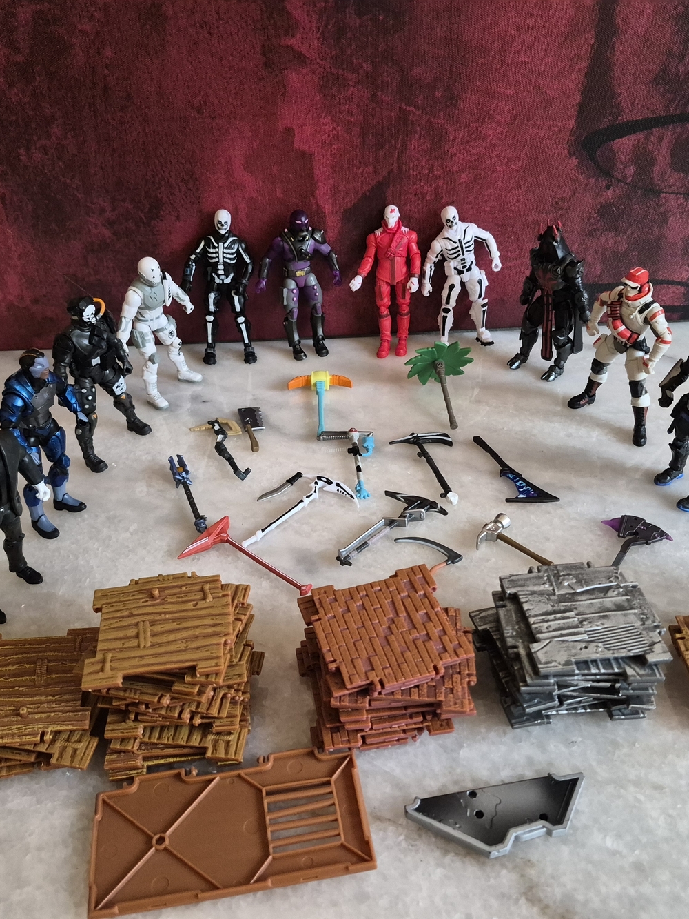 Great Deal! Fortnite Lot OF 12 Figures 3.75in With Accessories Pre-owned